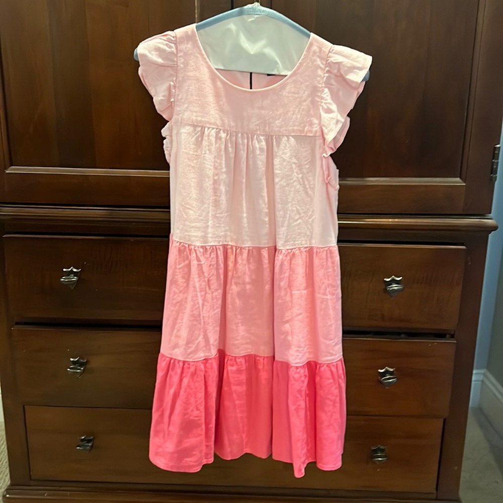 J Crew ombré flutter sleeve dress